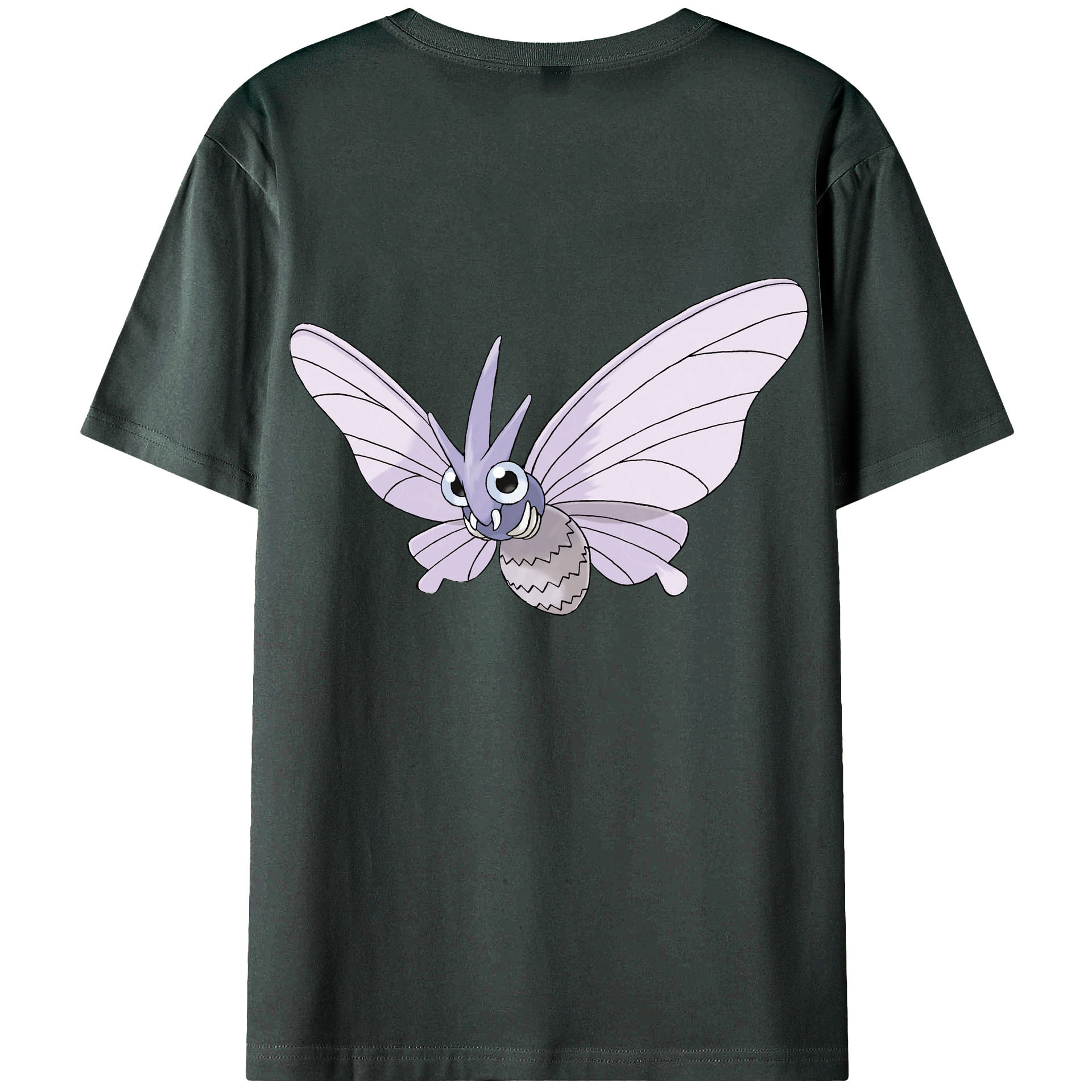 （画像用） ポケットモンスター Pokémon 綿100％ メンズ半袖Tシャツ（バックプリント） 通気性